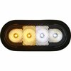 Buyers Products 6 Inch LED Oval Strobe Light with Amber/Clear LEDs and Clear Lens SL62AC